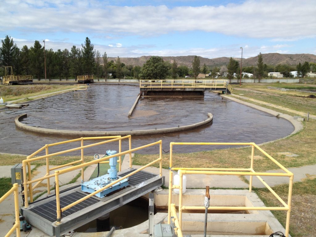 Oxidation channel looking west